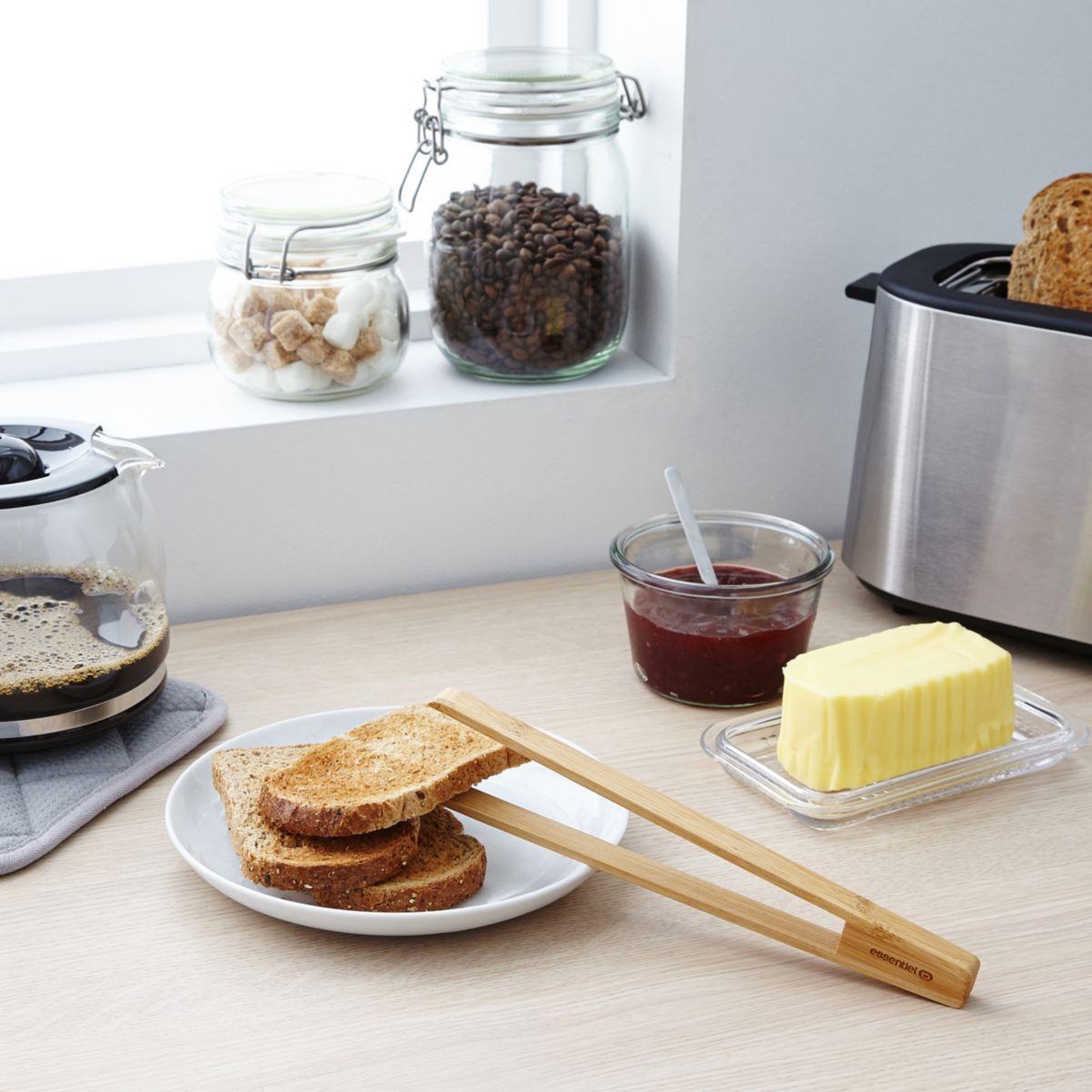 Voir la diapositive 3 : ESSENTIEL B Pince à toast en bambou