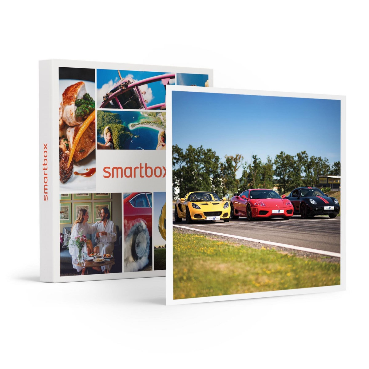 Smartbox Séance de 9 tours de pilotage sur circuit à bord de 3 voitures de sport - Coffret Cadeau Sport & Aventure