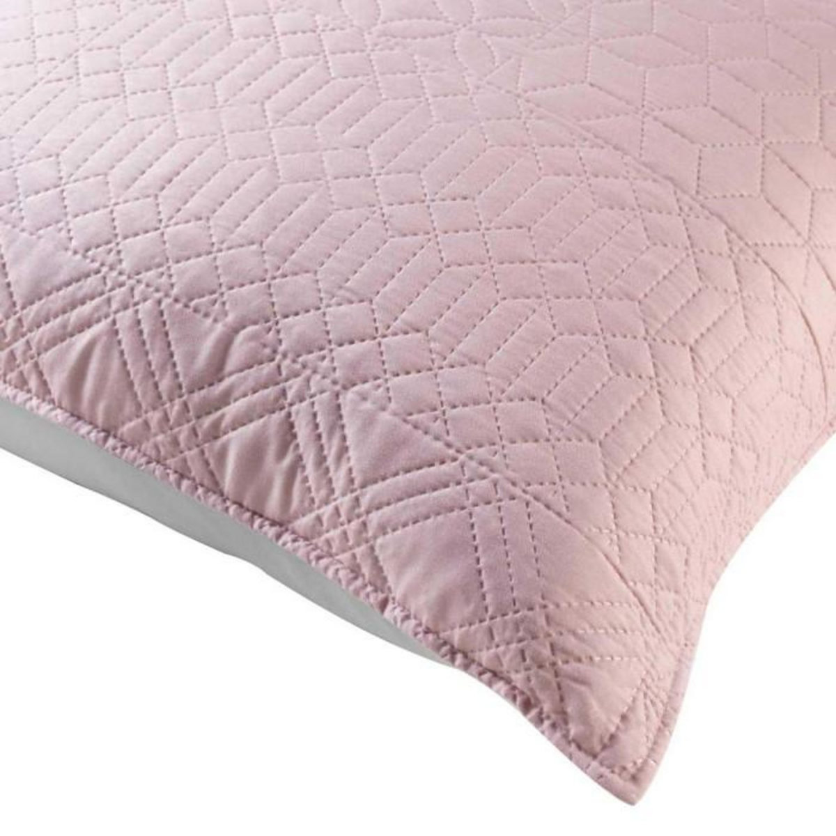 Paris Prix Housse de Coussin  Cottage  45x45cm Rose & Gris