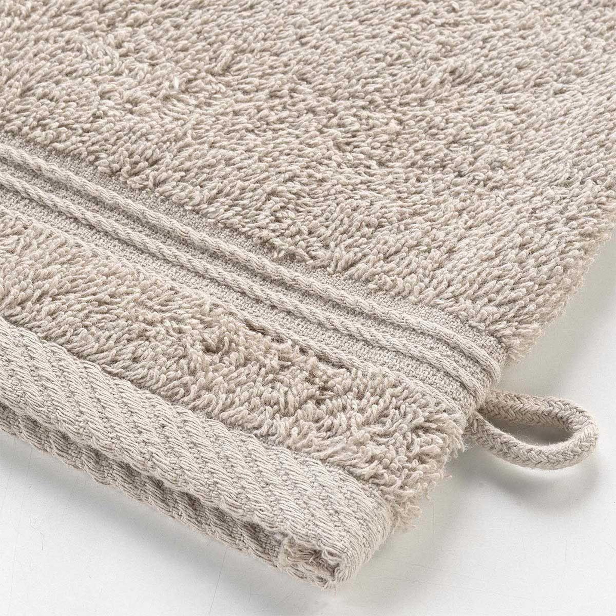 Voir la diapositive 3 : Douceur d'Intérieur Lot de 2 gants de toilette  tendresse  15x21cm taupe