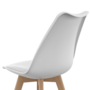 Voir la diapositive 6 : ID MARKET Lot de 6 chaises scandinaves SARA gris foncé, blanc, noir et velours patchworks noir, gris et blanc