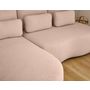 Voir la diapositive 4 : LISA DESIGN Mahina - canapé d'angle gauche - 4 places - convertible avec coffre - en tissu bouclette