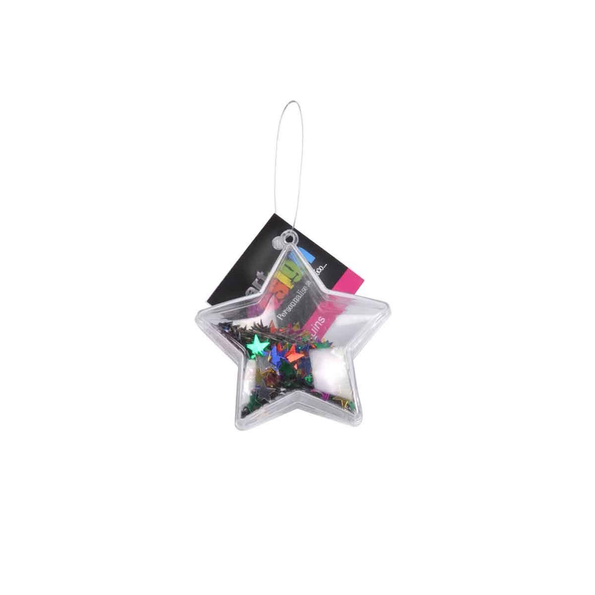 Voir la diapositive 2 : ARTDESIGN Boule de Noël Étoile  Sequins  Multicolore
