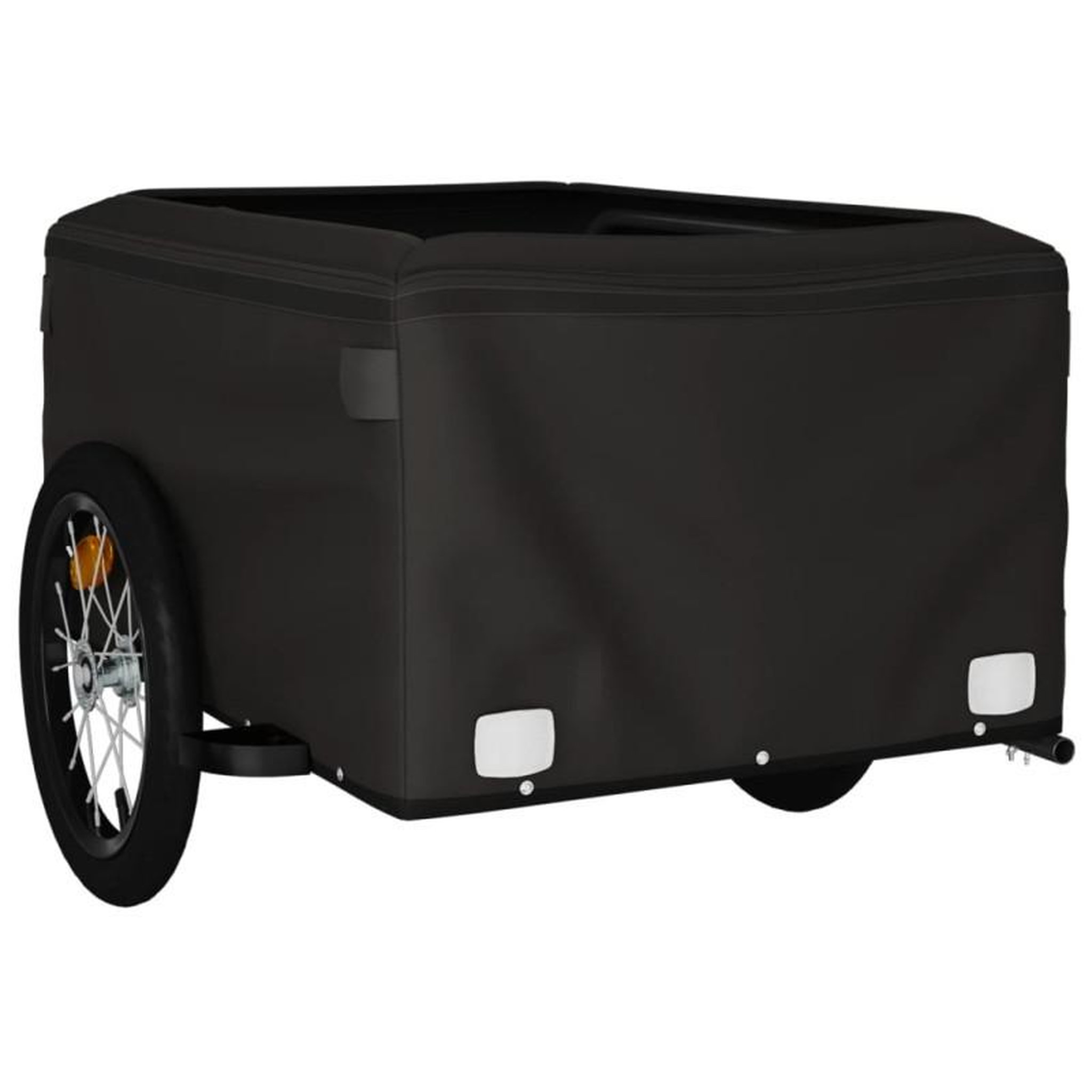 Voir la diapositive 4 : VIDAXL Remorque de vélo noir 45 kg fer