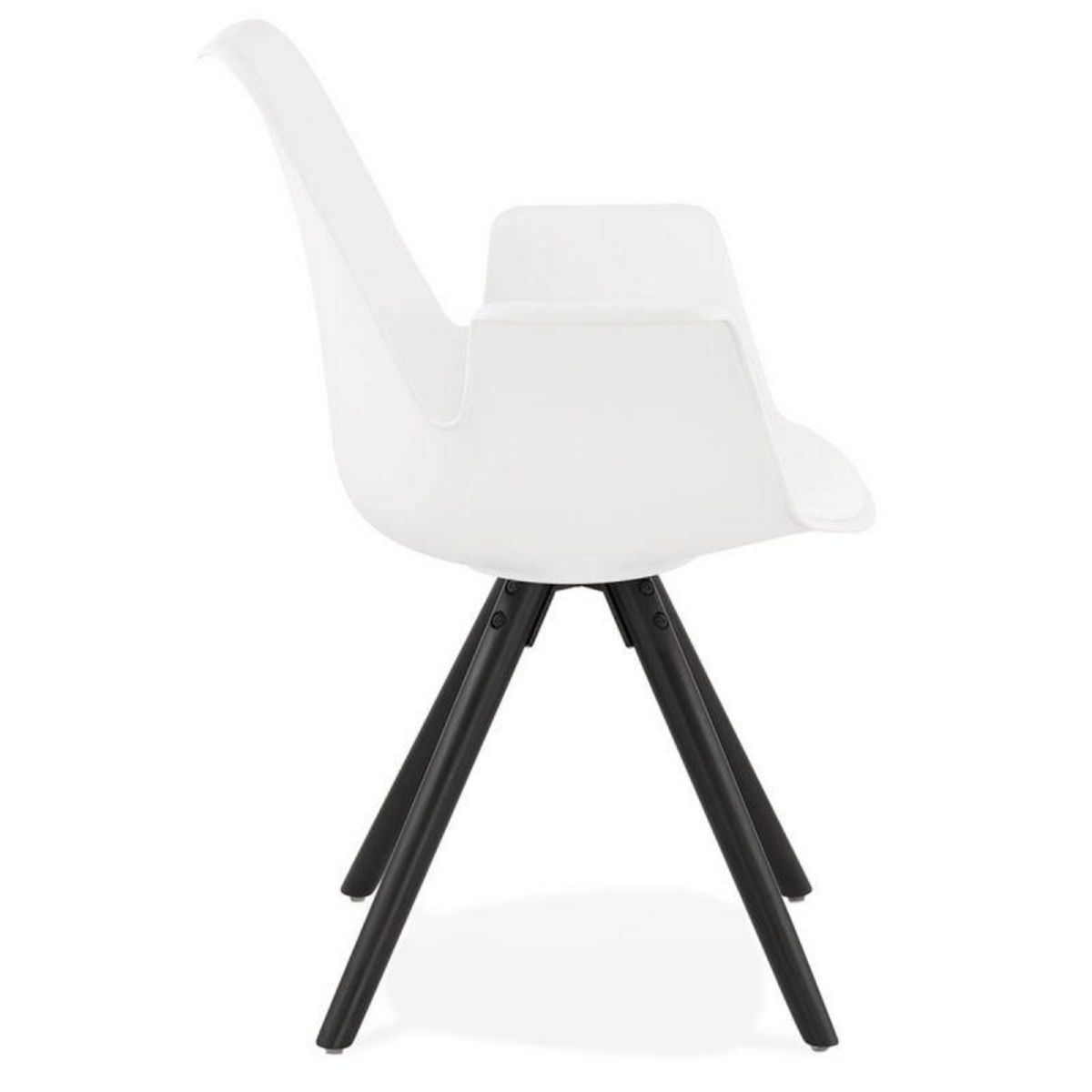 Paris Prix Chaise Design avec Accoudoirs  Zayven  82cm Blanc