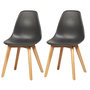 Voir la diapositive 6 : Paris Prix Lot de 4 Chaises Scandinaves  Pesuo  82cm Noir