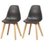 Voir la diapositive 6 : Paris Prix Lot de 4 Chaises Scandinaves  Pesuo  82cm Noir