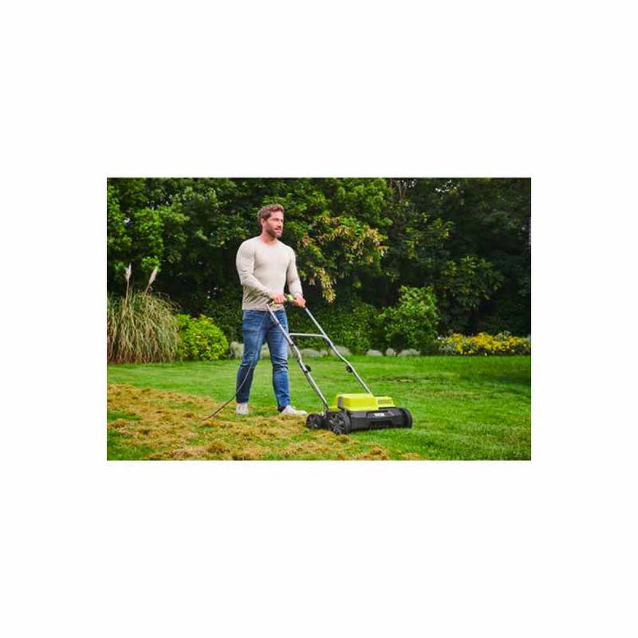 Voir la diapositive 2 : Ryobi Scarificateur électrique RYOBI 1400W - Diamètre 35 cm - 55L - RY1400SF35B