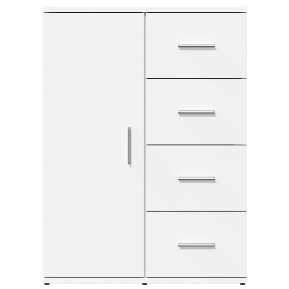 VIDAXL Buffets 2 pcs blanc 59x39x80 cm bois d'ingenierie