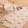 Voir la diapositive 2 : Atmosphera Kids Tapis enfant rectangle à pompons multicolores - 120 x 170 cm
