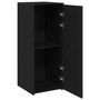 Voir la diapositive 4 : VIDAXL Armoire de rangement noir 40x45x103,5 cm bois d'ingenierie