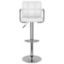 Voir la diapositive 4 : VIDAXL Tabourets de bar lot de 2 blanc similicuir