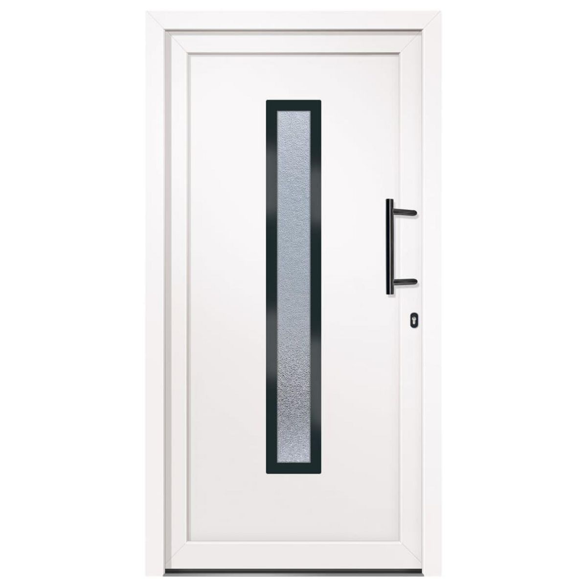 VIDAXL Porte d'entree Blanc 108x208 cm PVC