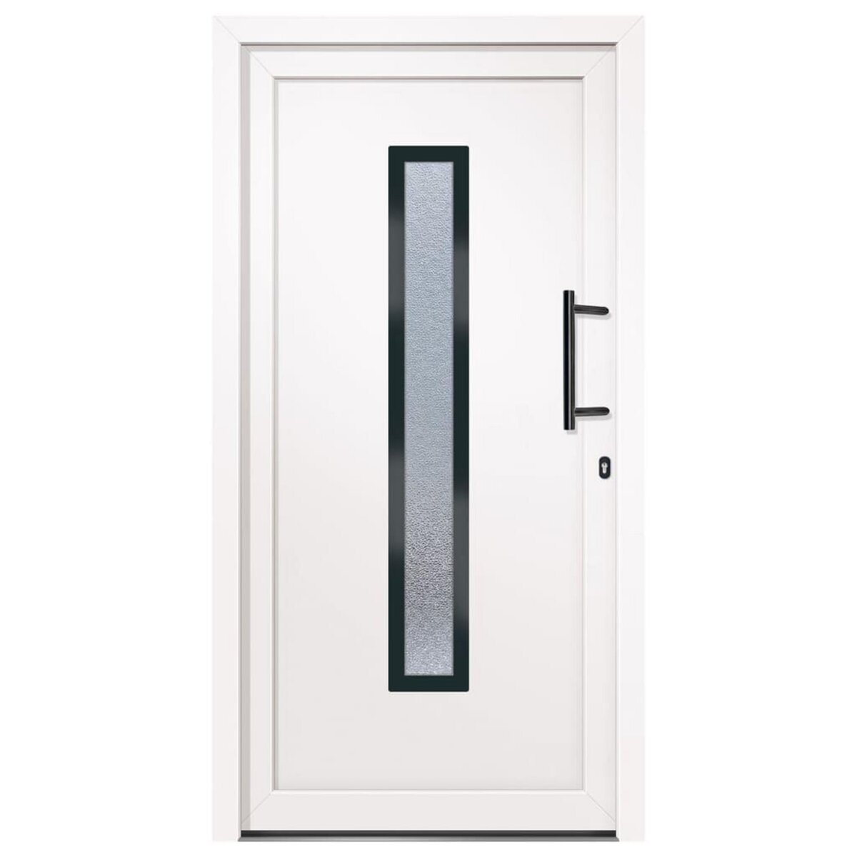 VIDAXL Porte d'entree Blanc 108x208 cm PVC