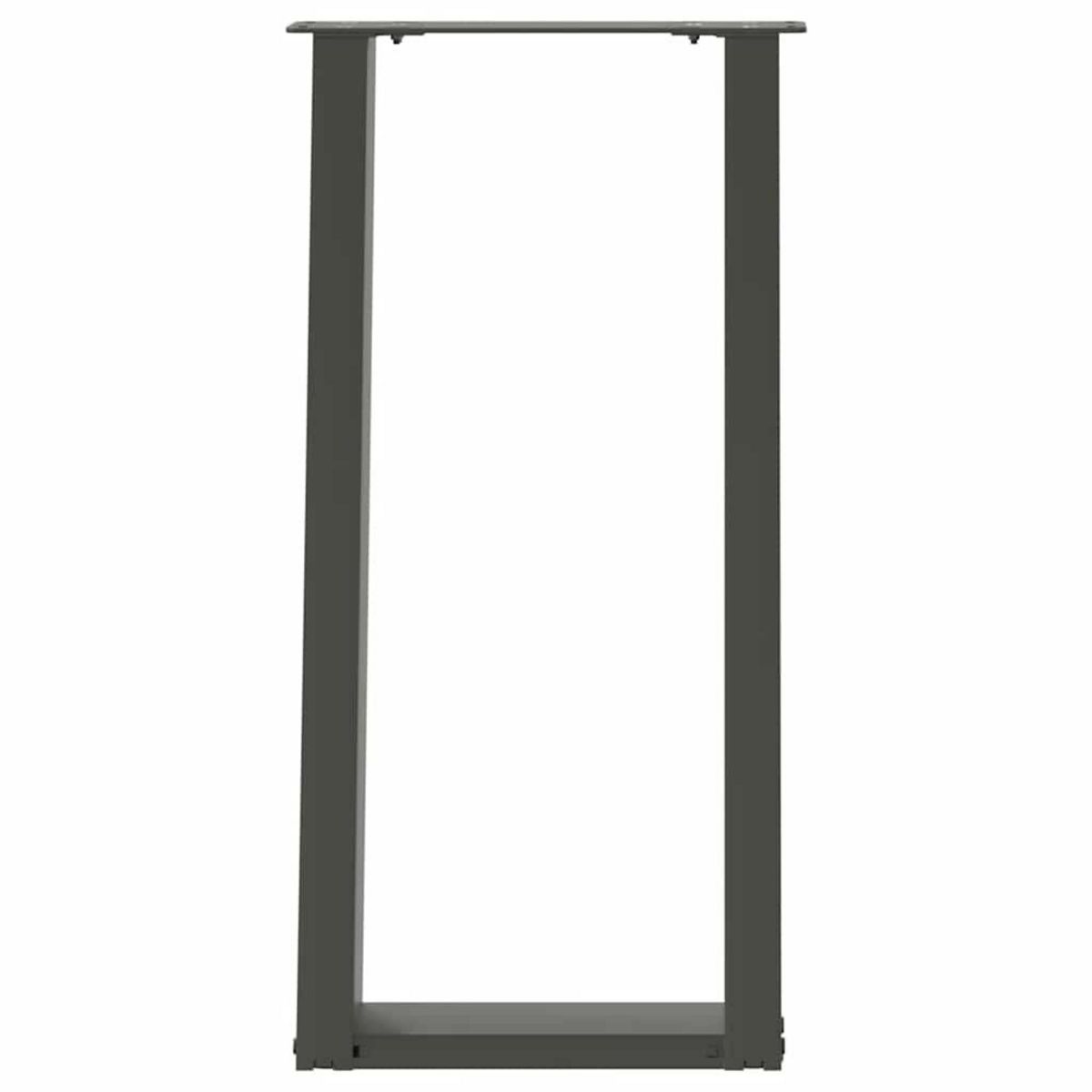 VIDAXL Pieds de table console forme de U 2 pcs 28x(72-73) cm acier
