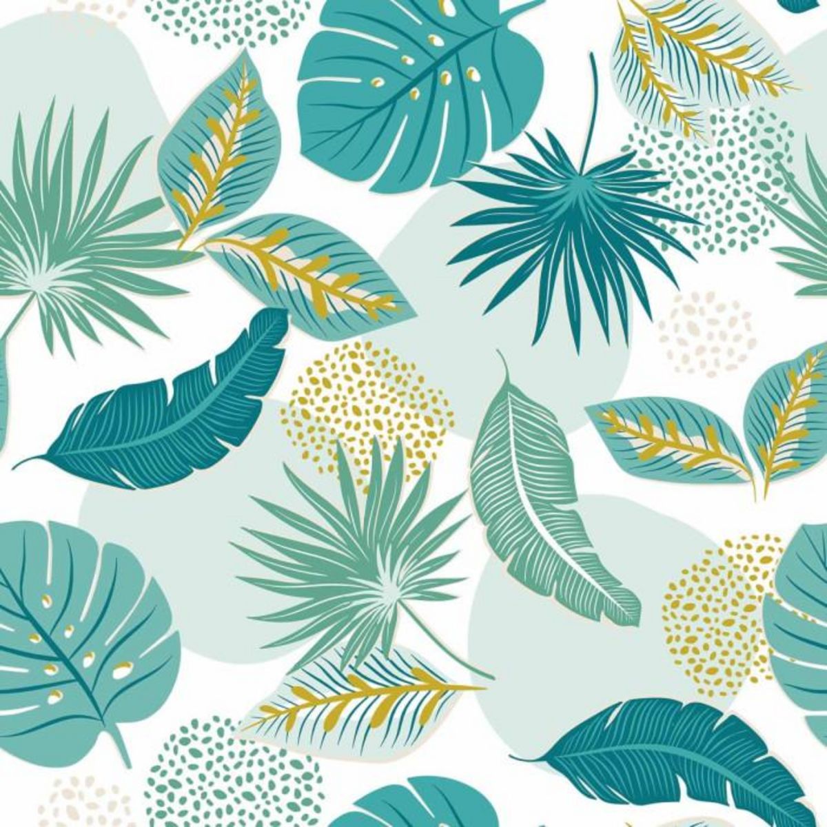 Paris Prix Nappe Toile Cirée Imprimé  Plantania  140x240cm Bleu