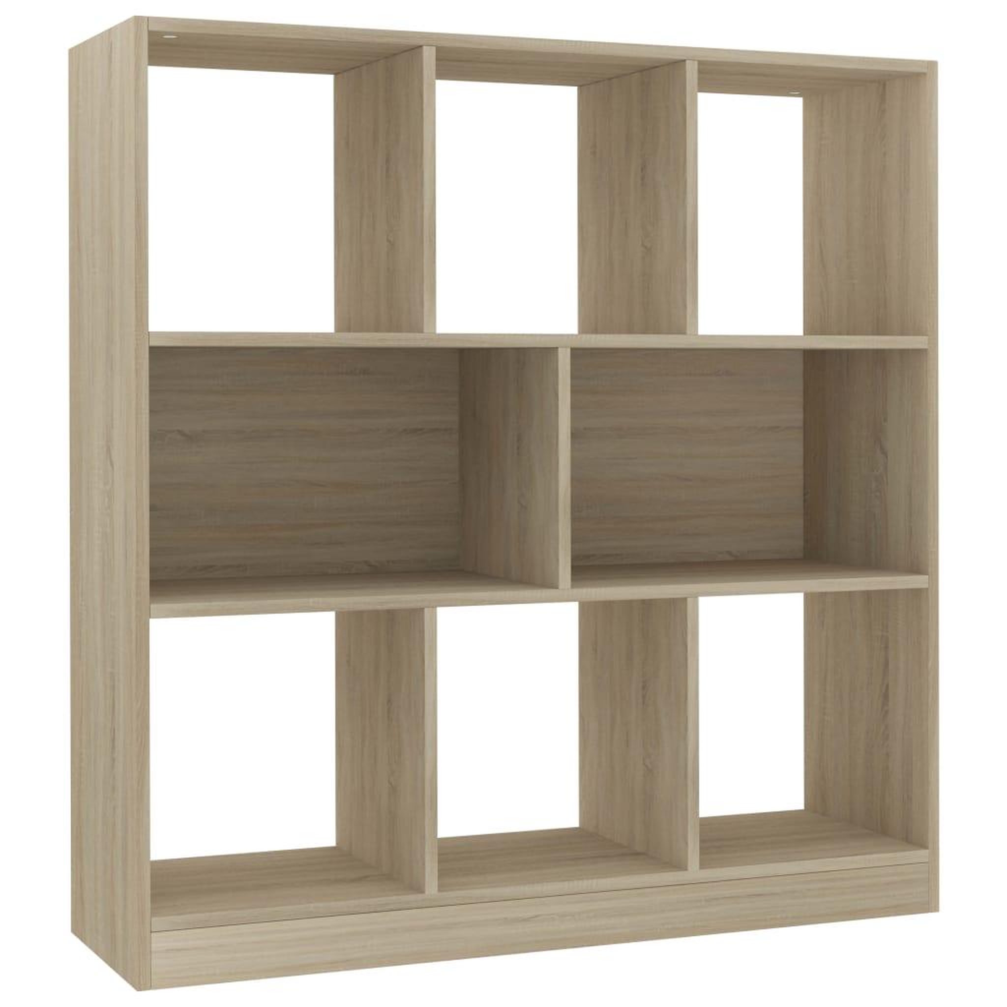 Voir la diapositive 2 : VIDAXL Bibliotheque Chene sonoma 97,5x29,5x100 cm Bois d'ingenierie