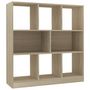 Voir la diapositive 2 : VIDAXL Bibliotheque Chene sonoma 97,5x29,5x100 cm Bois d'ingenierie