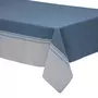 ATMOSPHERA Nappe d'intérieur en coton - 150x250cm - Bleu et Gris
