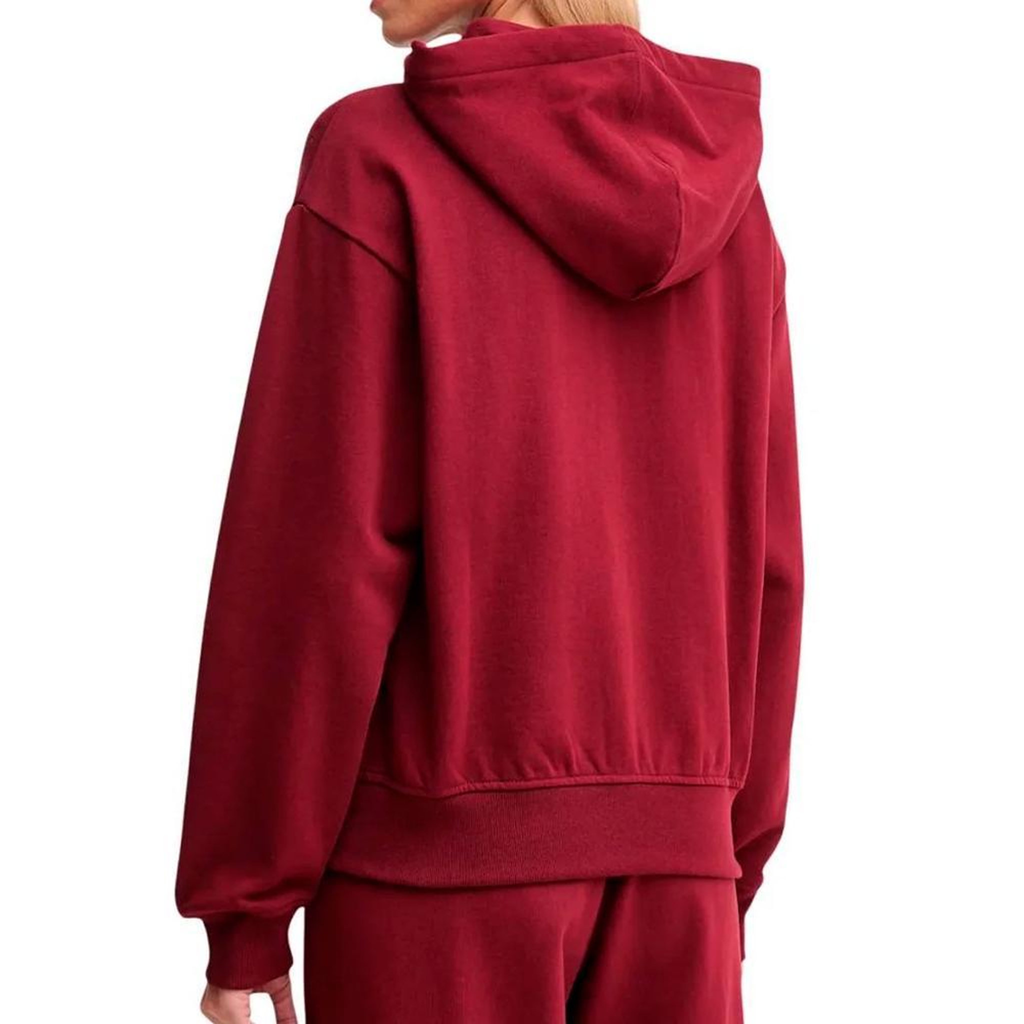 Voir la diapositive 2 : CALVIN KLEIN JEANS Sweat Zippé Rouge Femme Calvin Klein Jeans Monologo French