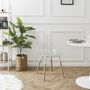 Voir la diapositive 4 : The Home Deco Factory Chaises scandinave Phenix en plastique et métal - Transparent