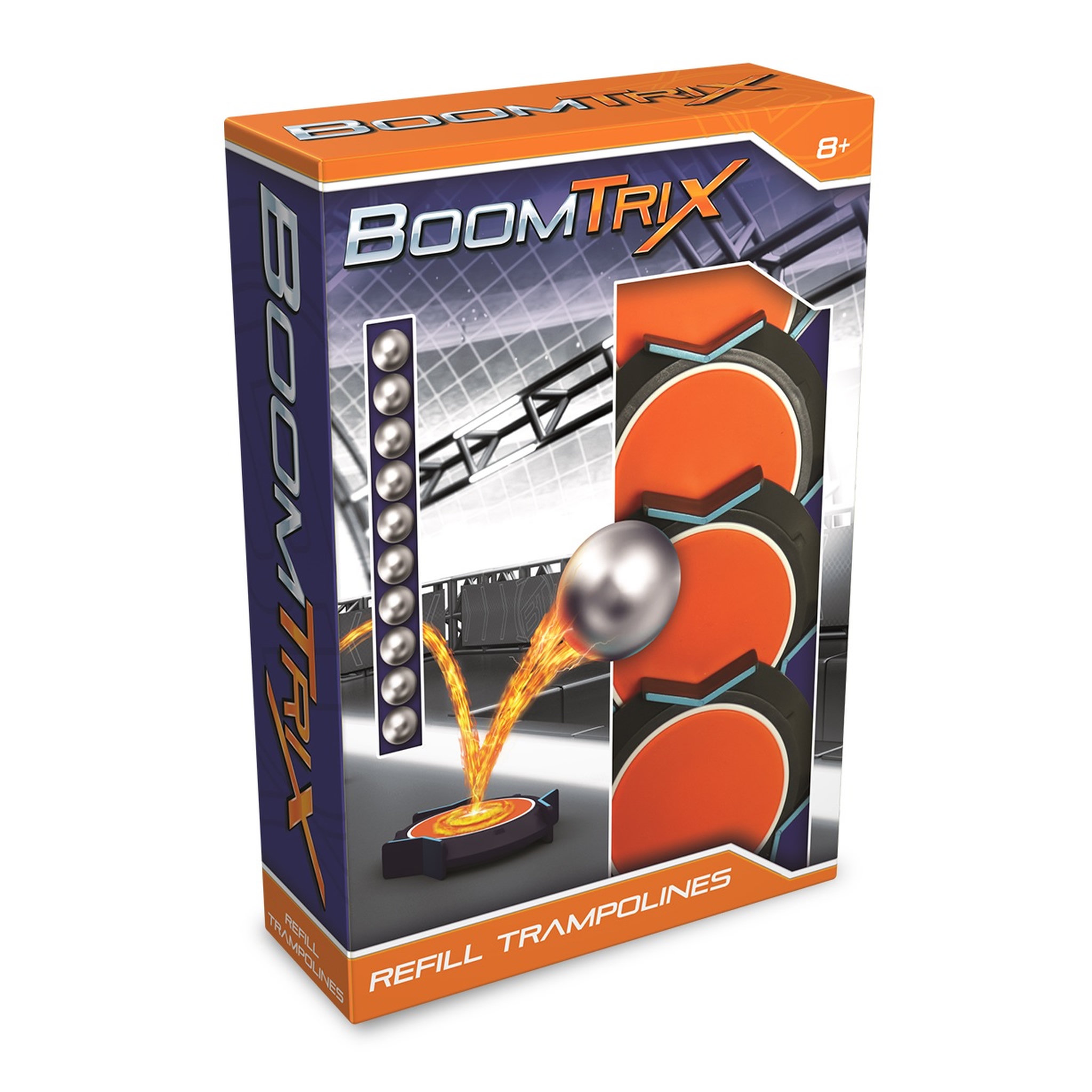 GOLIATH Pack de 4 trampolines + 10 billes métalliques - Boomtrix Refill