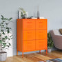 Voir la diapositive 1 : VIDAXL Armoire a tiroirs Orange 80x35x101,5 cm Acier