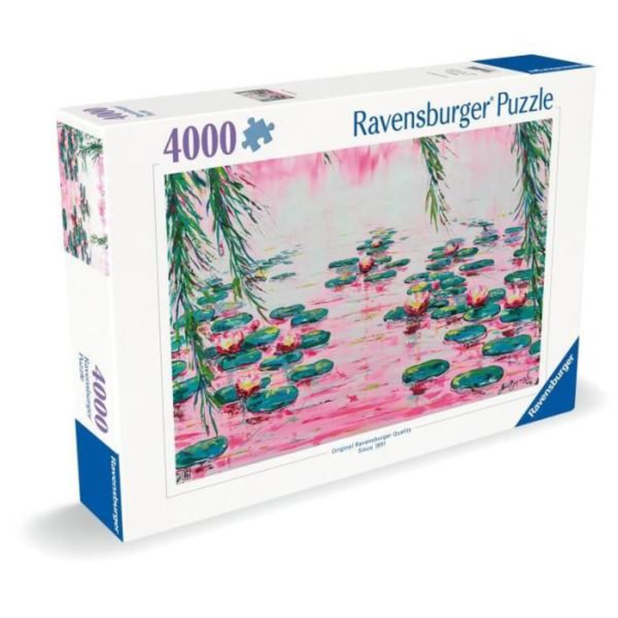 Voir la diapositive 2 : RAVENSBURGER 4000 p les nénuphars roses