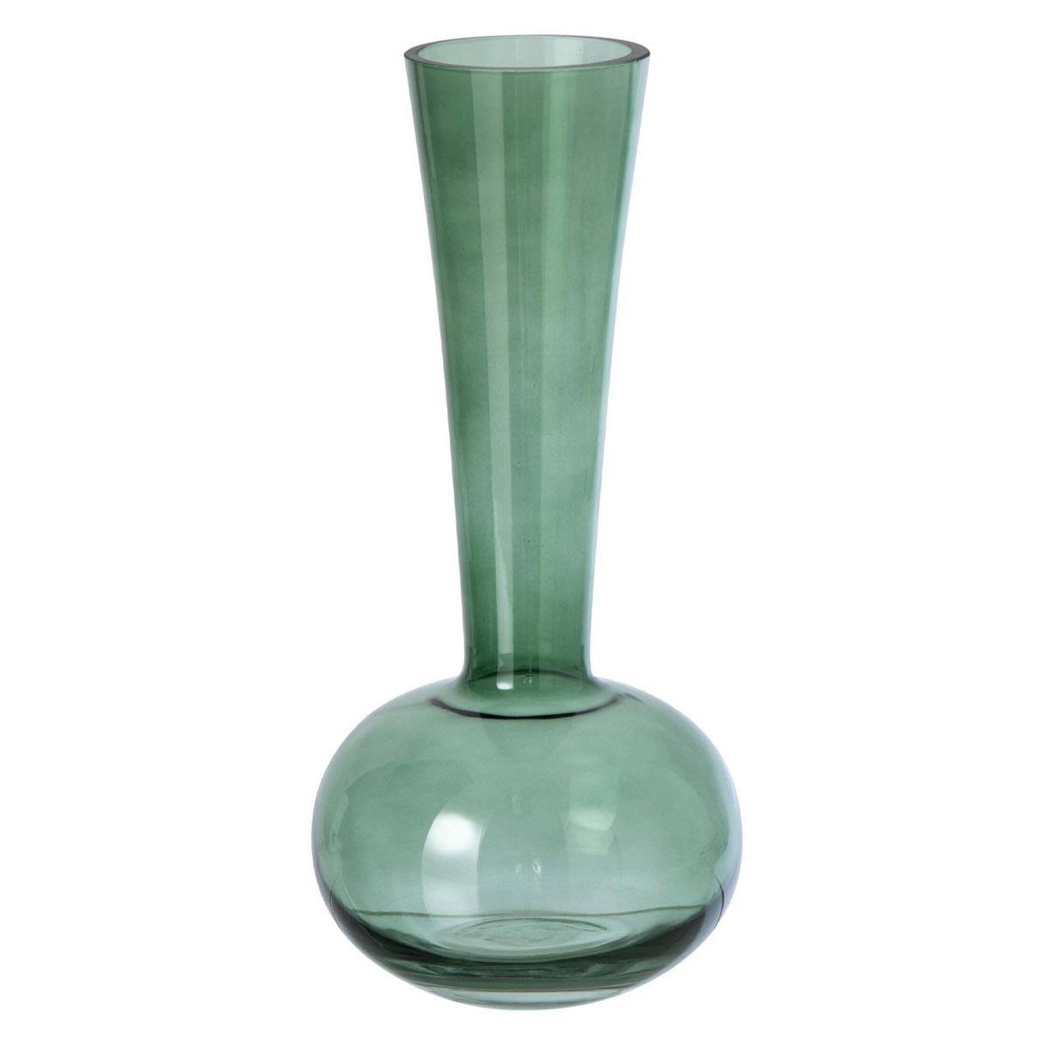 J-LINE Vase design en verre  iris  32cm vert