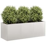 VIDAXL Jardiniere 120x40x40 cm acier inoxydable