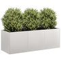 Voir la diapositive 1 : VIDAXL Jardiniere 120x40x40 cm acier inoxydable