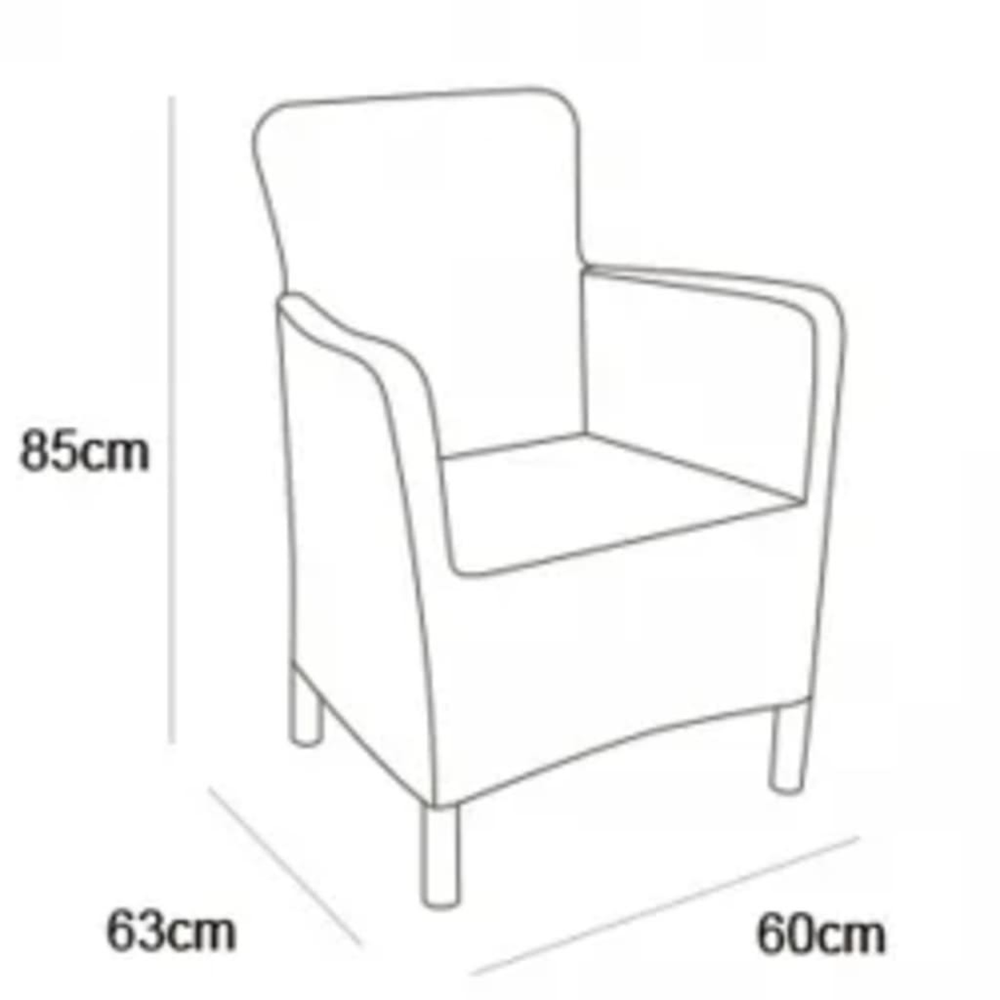 Voir la diapositive 3 : Keter Keter Chaise a manger de jardin Trenton graphite