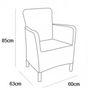 Voir la diapositive 3 : Keter Keter Chaise a manger de jardin Trenton graphite