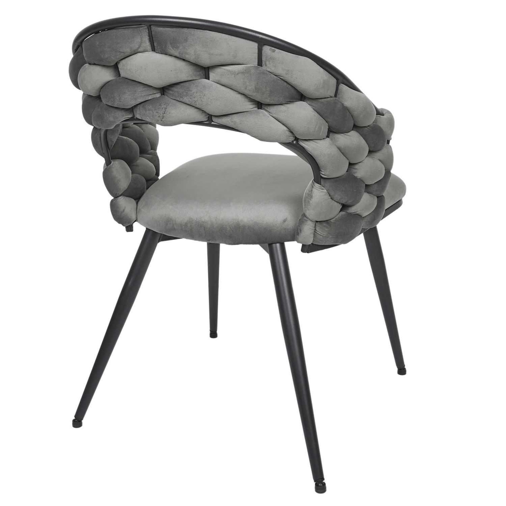 Voir la diapositive 6 : The Home Deco Factory Lot de 2 chaises assise tressée LUND