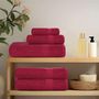 Voir la diapositive 3 : VIDAXL Serviettes de sauna 4 pcs bordeaux 80x200cm 360 g m² 100% coton