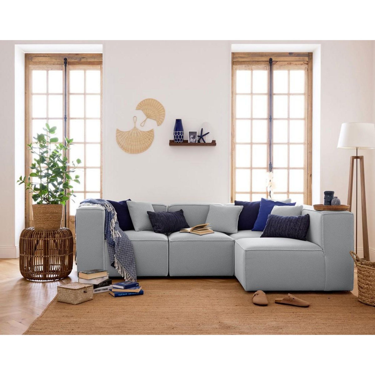 LISA DESIGN Arty - module d'assise - en tissu mailles 3d