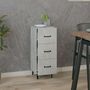Voir la diapositive 3 : VIDAXL Buffet Gris beton 34,5x34x90 cm Bois d'ingenierie