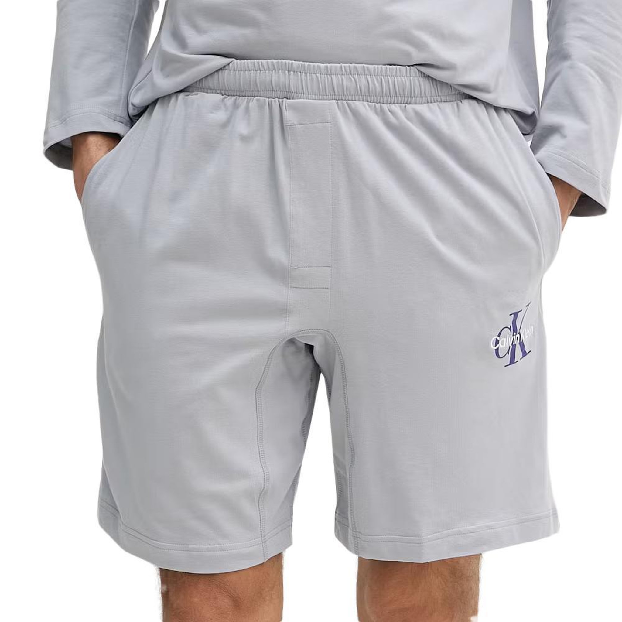 CALVIN KLEIN JEANS Short gris homme calvin klein jeans monogram sleep. Coloris disponibles : Gris