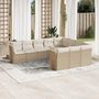 Voir la diapositive 1 : VIDAXL Salon de jardin avec coussins 10 pcs beige resine tressee