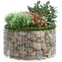 Voir la diapositive 5 : VIDAXL Poteau a gabion circulaire Acier galvanise Ø100x50 cm