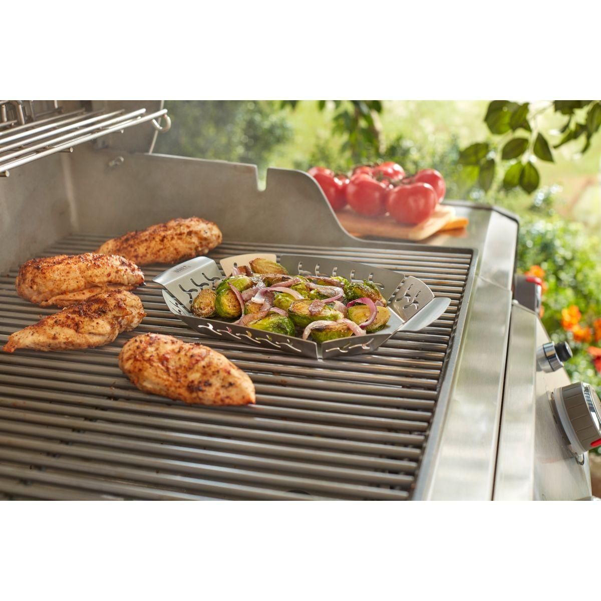 Weber Panier à légumes à légumes grand modèle acier inoxidable