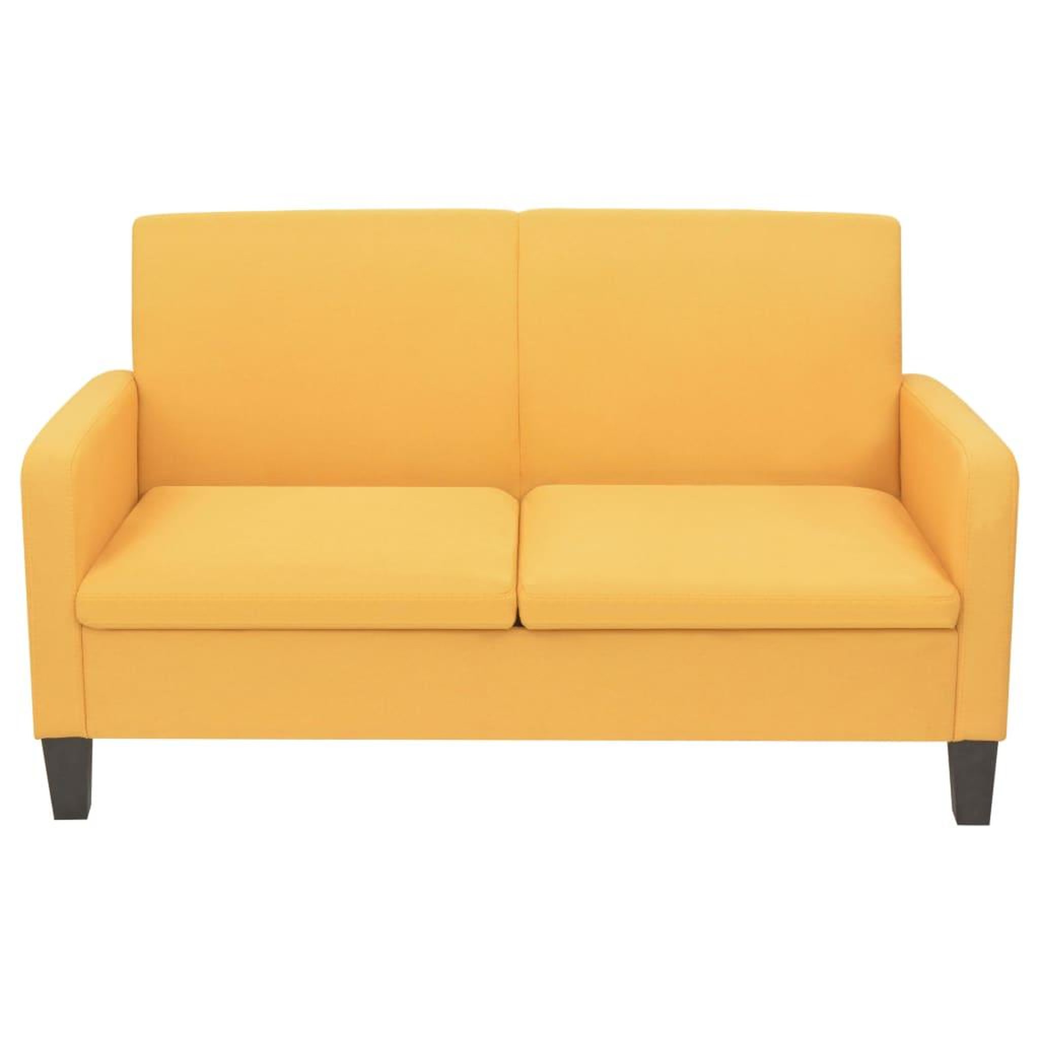 Voir la diapositive 2 : VIDAXL Canape a 2 places 244721 cm jaune