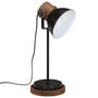 Voir la diapositive 2 : VIDAXL Lampe de bureau 25 W noir 17x17x50 cm E27