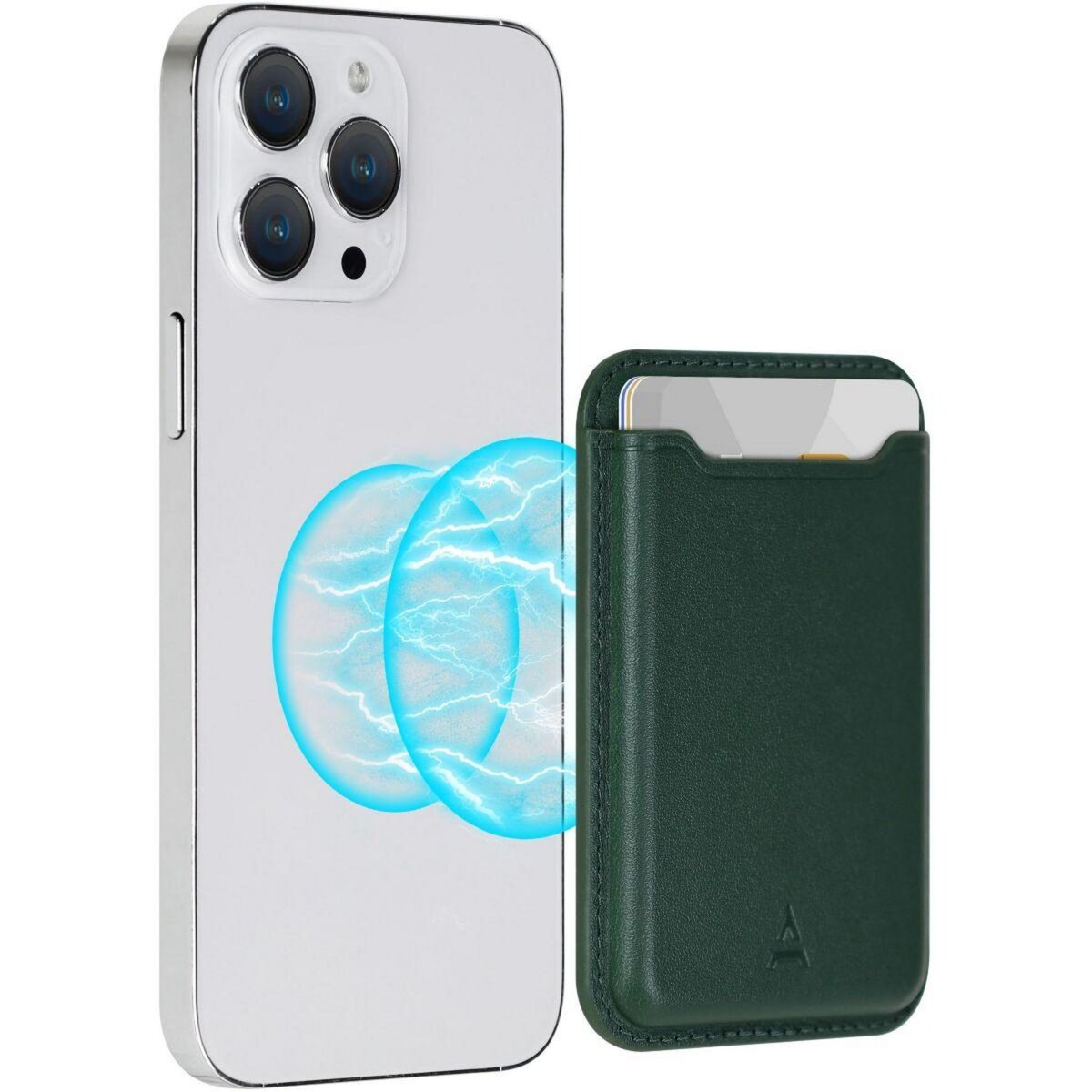 ADEQWAT Porte-cartes Magnétique Vert