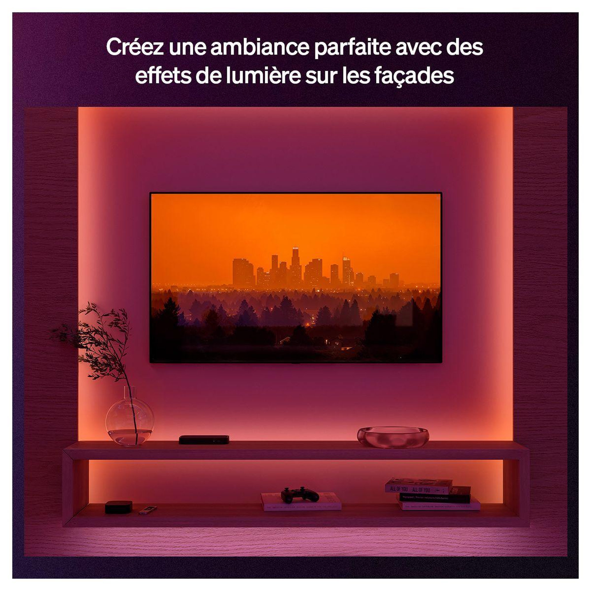 Voir la diapositive 3 : PHILIPS HUE Bandeau led flux strip light 3m white&color gradient