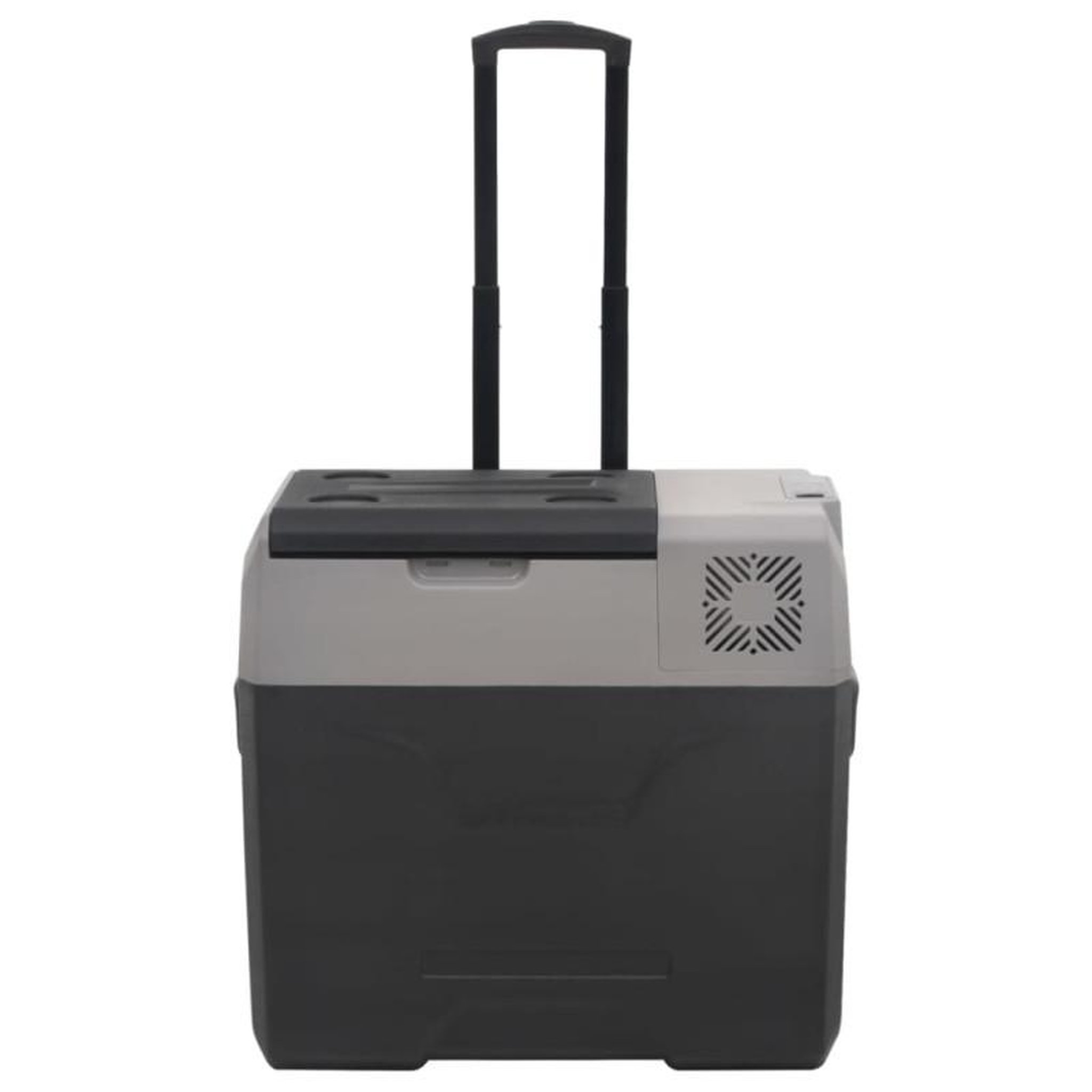 Voir la diapositive 5 : VIDAXL Glacière avec roue et adaptateur noir et gris 50L polypropylène