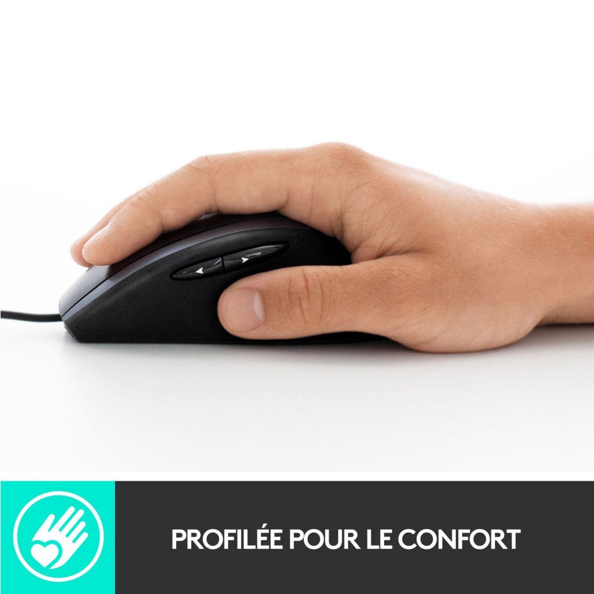 Voir la diapositive 3 : Logitech Souris filaire m500s advanced corded mouse