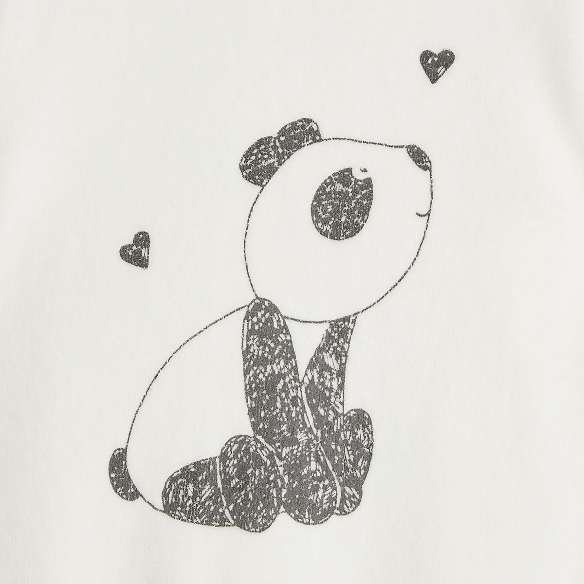 IN EXTENSO Dors bien velours panda bébé fille