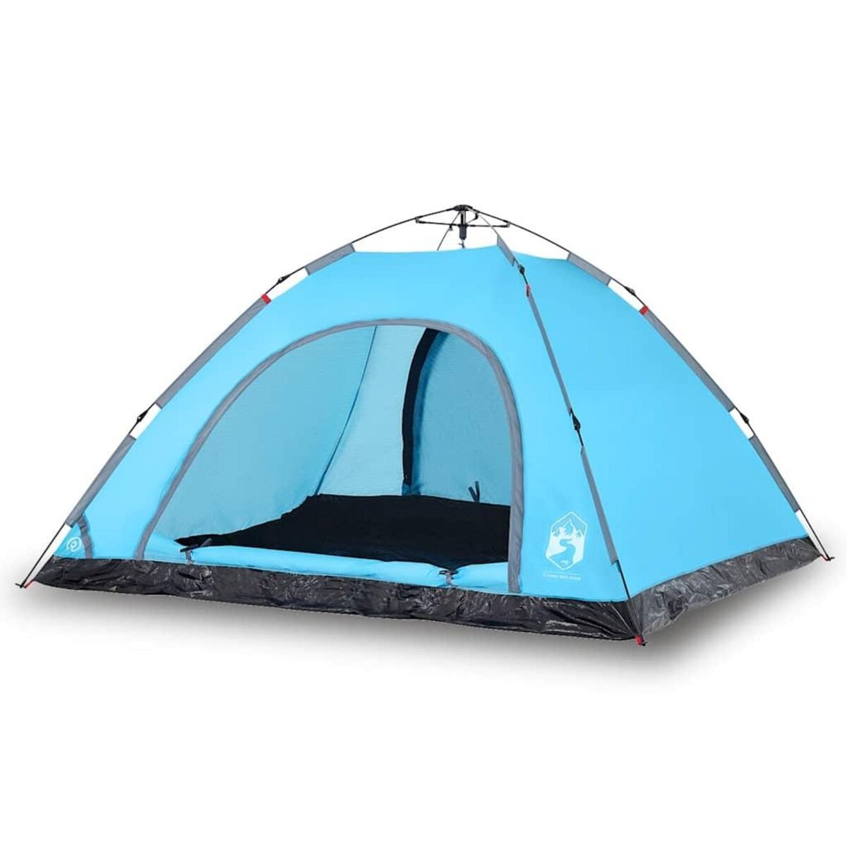 VIDAXL Tente de camping 5 personnes bleu liberation rapide