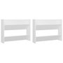 Voir la diapositive 2 : VIDAXL Armoires a chaussures murales 2 pcs Blanc 80x18x60 cm Agglomere